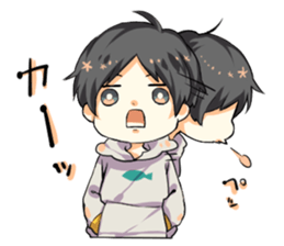 Cheeks cute boy sticker sticker #11773680