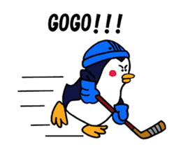 We are penguins loving ice hockey. sticker #11773873