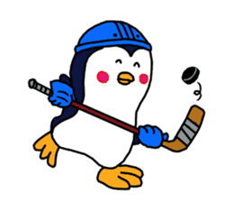 We are penguins loving ice hockey. sticker #11773876