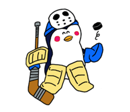 We are penguins loving ice hockey. sticker #11773877