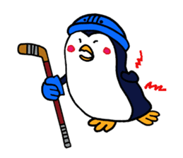 We are penguins loving ice hockey. sticker #11773882