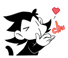 Monotone Monkey sticker #11773968