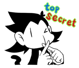 Monotone Monkey sticker #11773978