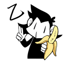 Monotone Monkey sticker #11773982
