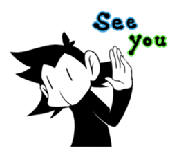 Monotone Monkey sticker #11773984