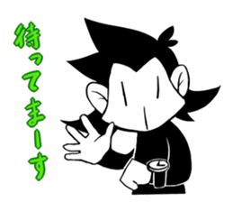 Monotone Monkey sticker #11773985