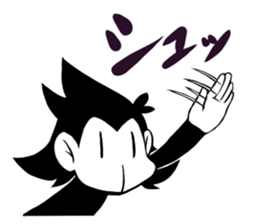 Monotone Monkey sticker #11773986