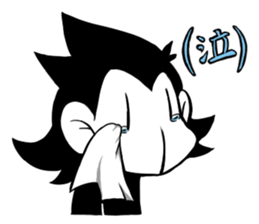 Monotone Monkey sticker #11773990