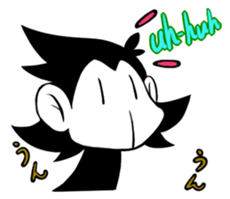 Monotone Monkey sticker #11773992