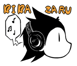 Monotone Monkey sticker #11773994
