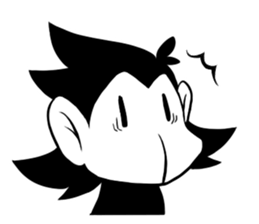 Monotone Monkey sticker #11773996