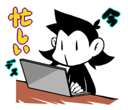 Monotone Monkey sticker #11773997