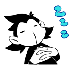 Monotone Monkey sticker #11774001