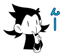 Monotone Monkey sticker #11774004