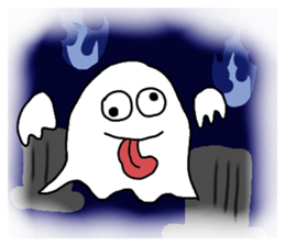 A ghost would come sticker #11774167