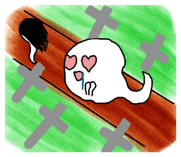 A ghost would come sticker #11774168
