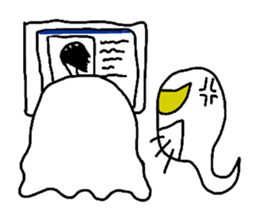 A ghost would come sticker #11774170