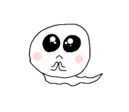 A ghost would come sticker #11774176