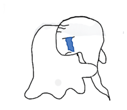 A ghost would come sticker #11774181