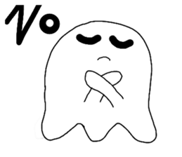 A ghost would come sticker #11774185