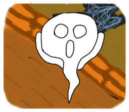 A ghost would come sticker #11774194