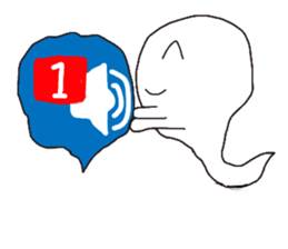 A ghost would come sticker #11774196