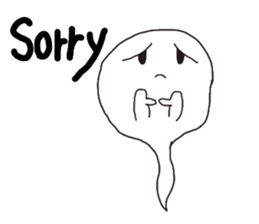 A ghost would come sticker #11774197