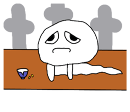 A ghost would come sticker #11774201