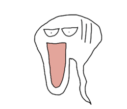 A ghost would come sticker #11774204