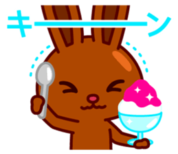 Chocolate rabbits Summer sticker #11775103