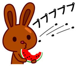 Chocolate rabbits Summer sticker #11775104