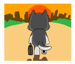 Cute puppy Happy World sticker #11775173