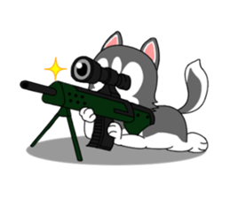 Cute puppy Happy World sticker #11775175