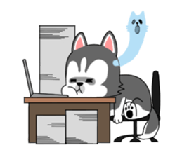 Cute puppy Happy World sticker #11775176