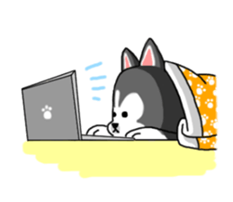 Cute puppy Happy World sticker #11775177