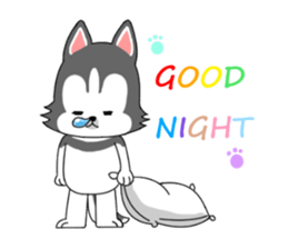 Cute puppy Happy World sticker #11775178