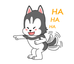 Cute puppy Happy World sticker #11775181