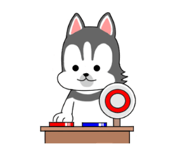 Cute puppy Happy World sticker #11775185