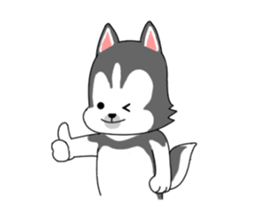 Cute puppy Happy World sticker #11775188