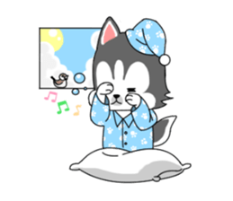 Cute puppy Happy World sticker #11775190
