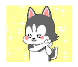 Cute puppy Happy World sticker #11775196