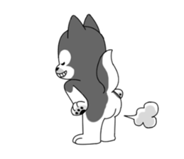Cute puppy Happy World sticker #11775197