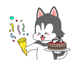 Cute puppy Happy World sticker #11775199