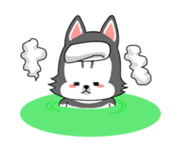 Cute puppy Happy World sticker #11775202