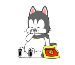 Cute puppy Happy World sticker #11775203