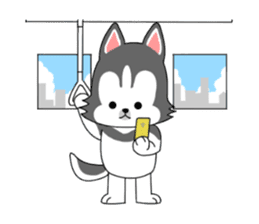 Cute puppy Happy World sticker #11775205