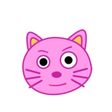 Crazy Pink Cat sticker #11775326