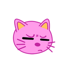 Crazy Pink Cat sticker #11775327