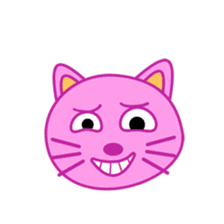 Crazy Pink Cat sticker #11775329