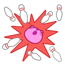 Crazy Pink Cat sticker #11775333